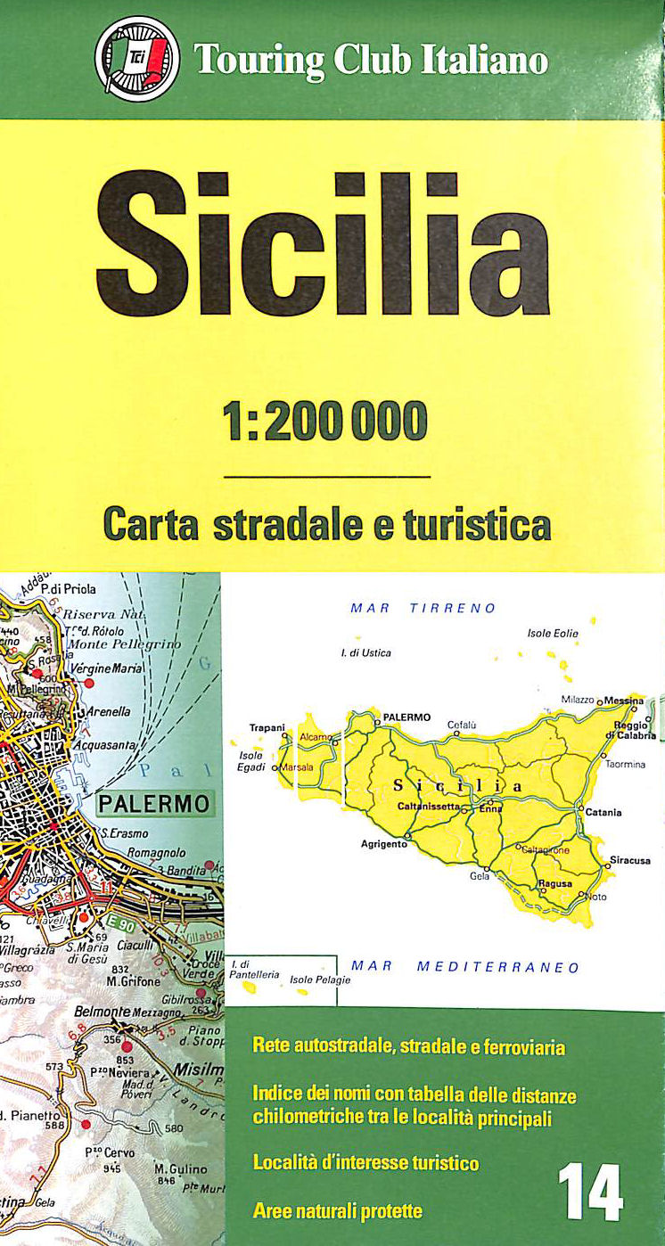 Sicily (14) (Carta stradale e turistica)