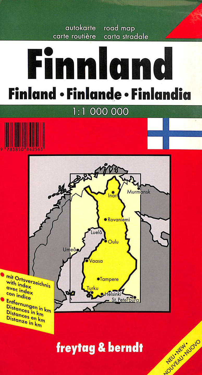 Finland 1:800,000 Map (Europe)