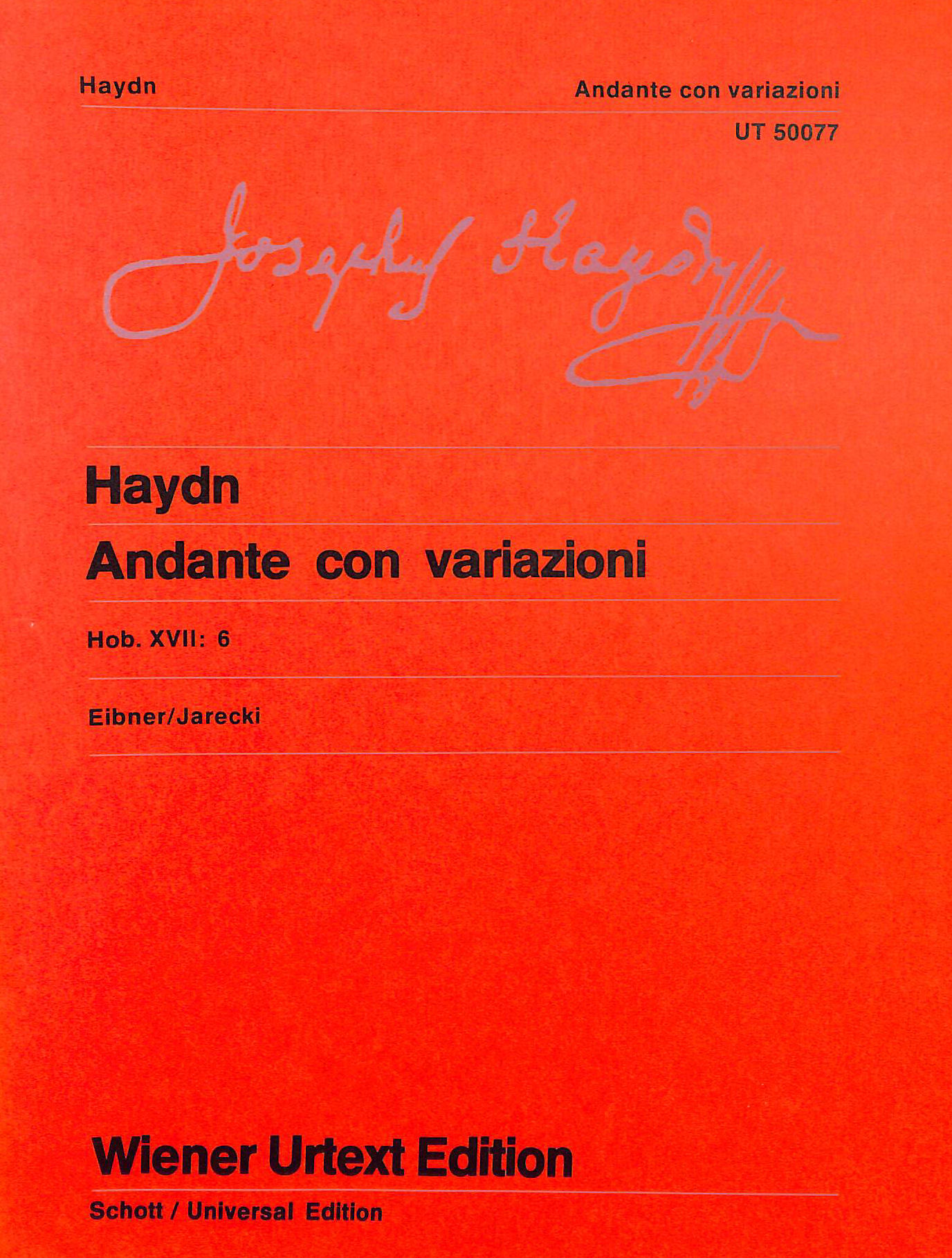 Andante Con Variazioni - F Minor Hob. XVII:6.