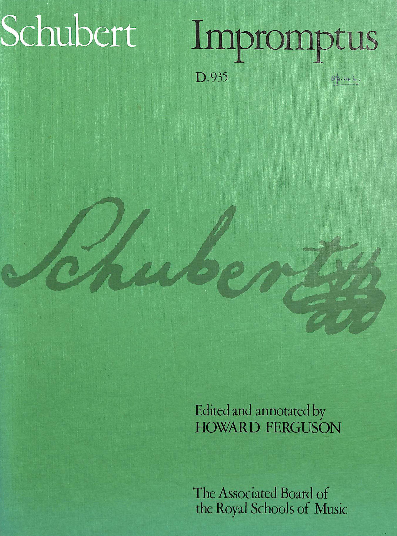 Image for Schubert Impromptus, Op. 142: D. 935 (Signature Series (ABRSM)) Schubert Impromptus, Op. 142: D. 935 (Signature Series (ABRSM))
