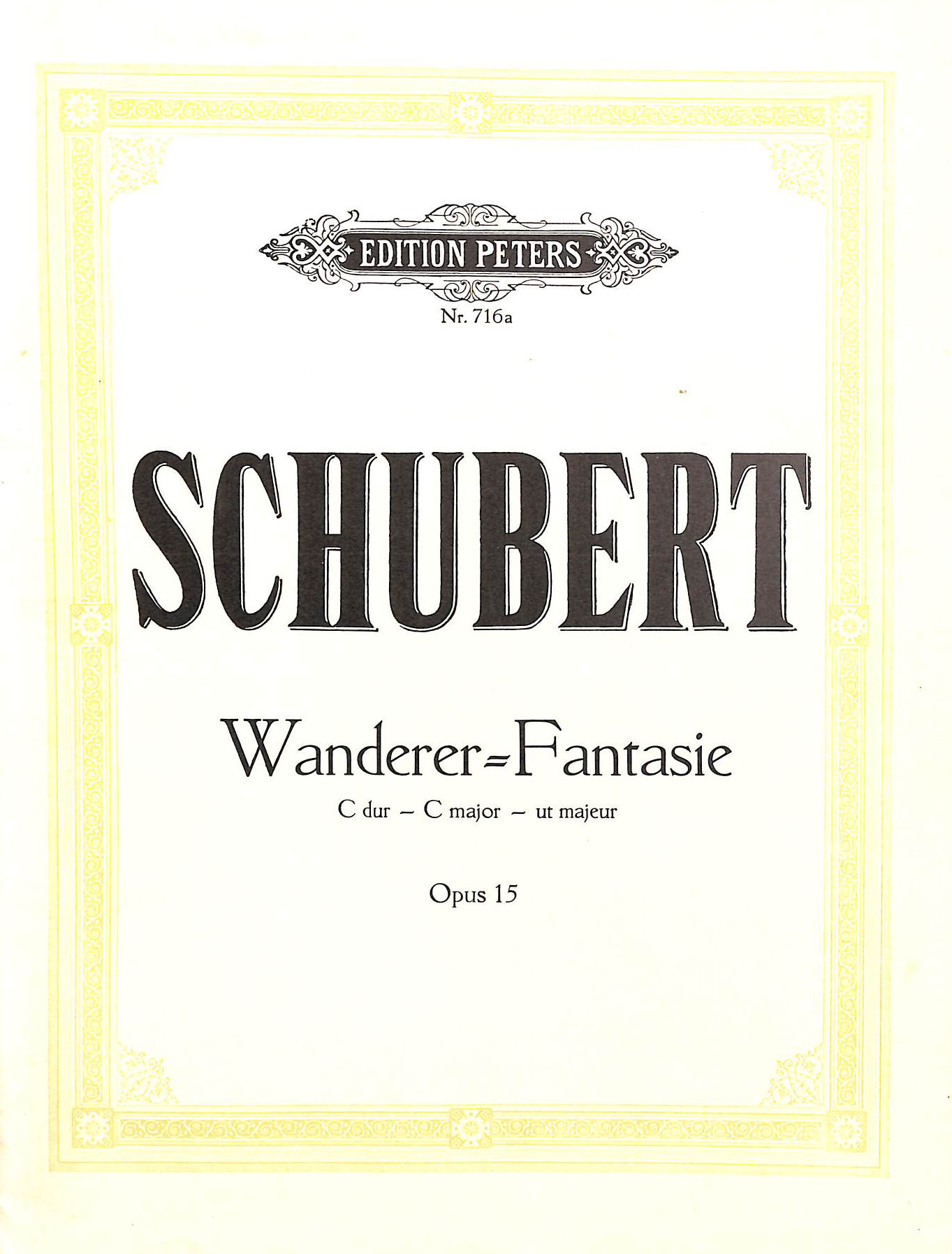 Schubert: Wanderer Fantasie in C major Op.15/D760 (Piano Solo) (EP716A)