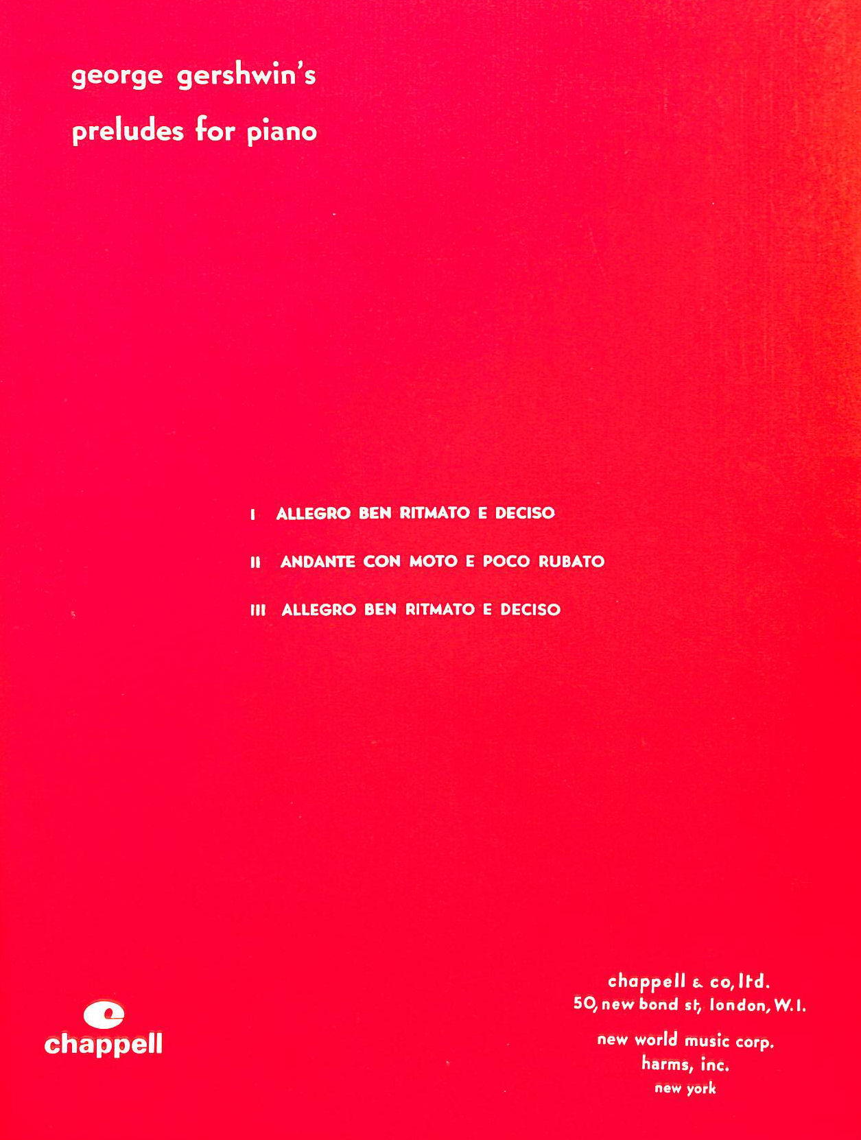 George Gershwin's Preludes for Piano 1-3