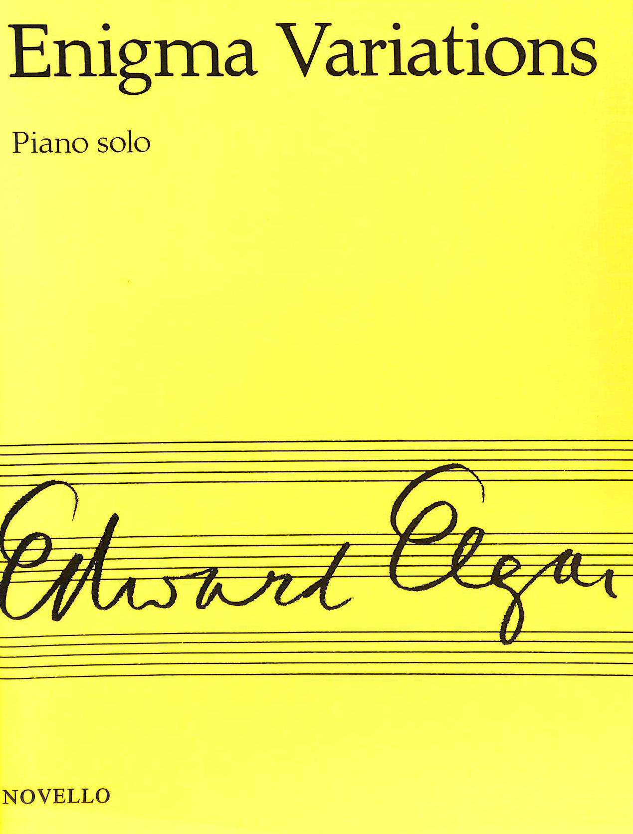 Enigma Variations Opus 36. Piano Solo.: For Piano