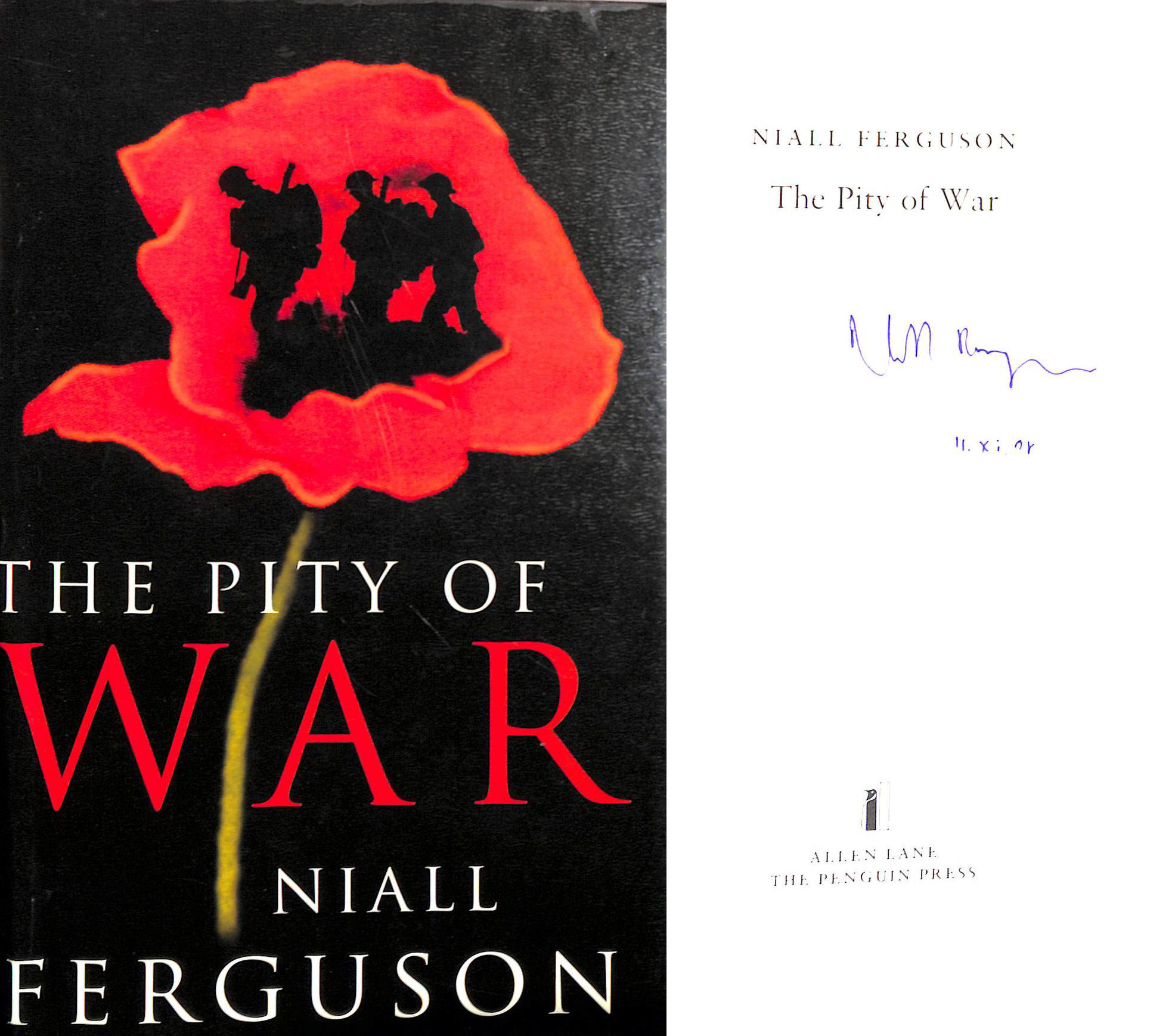 The Pity of War. Signed by the author.