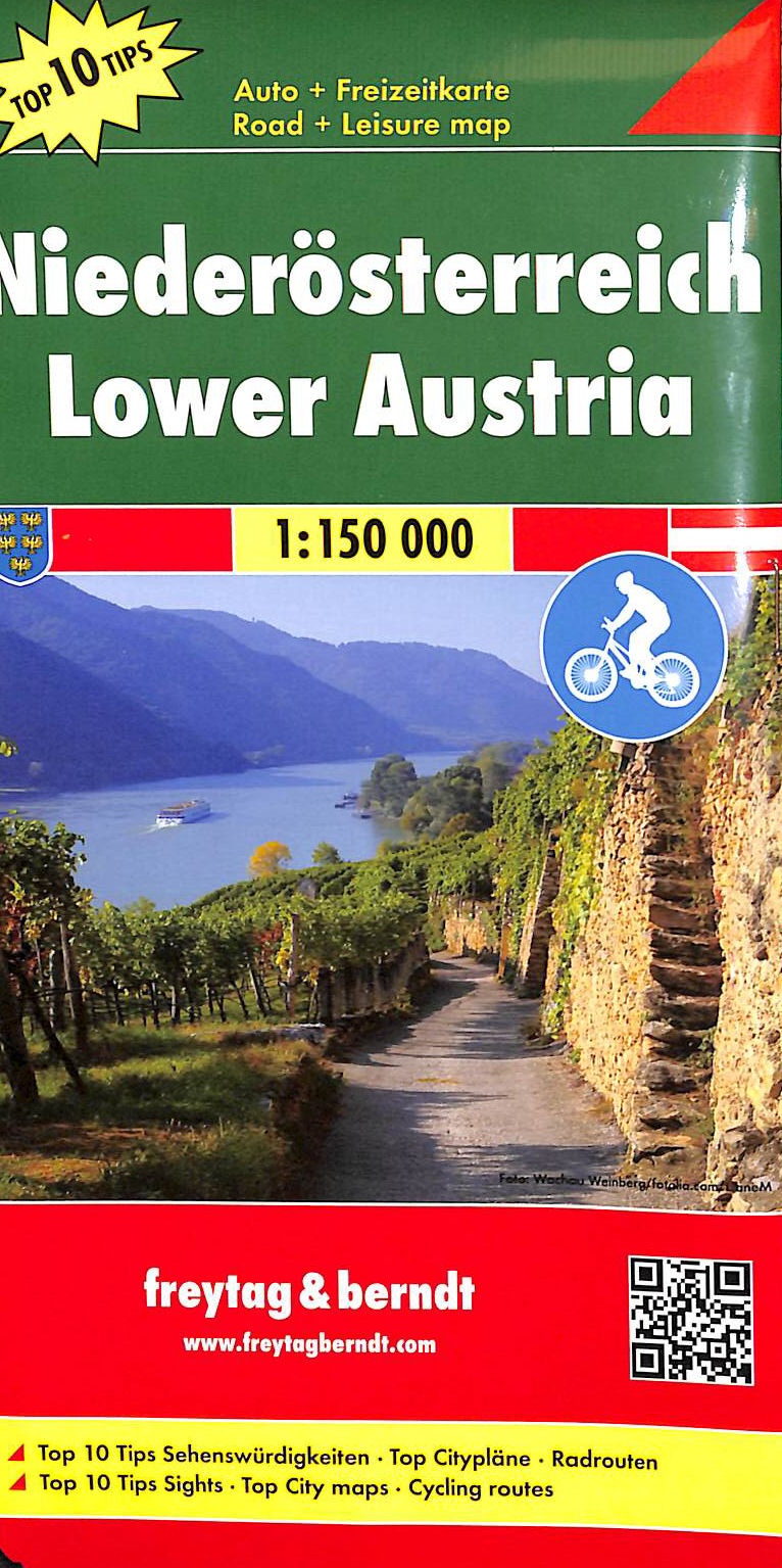 Niederosterreich Lower Austria 1:150 000 Road and Leisure Map