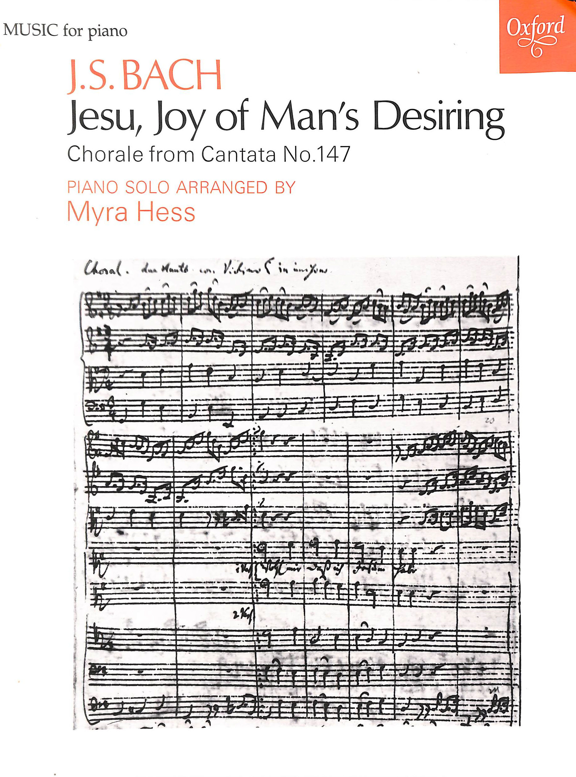 Jesu, Joy of Man's Desiring: Piano solo