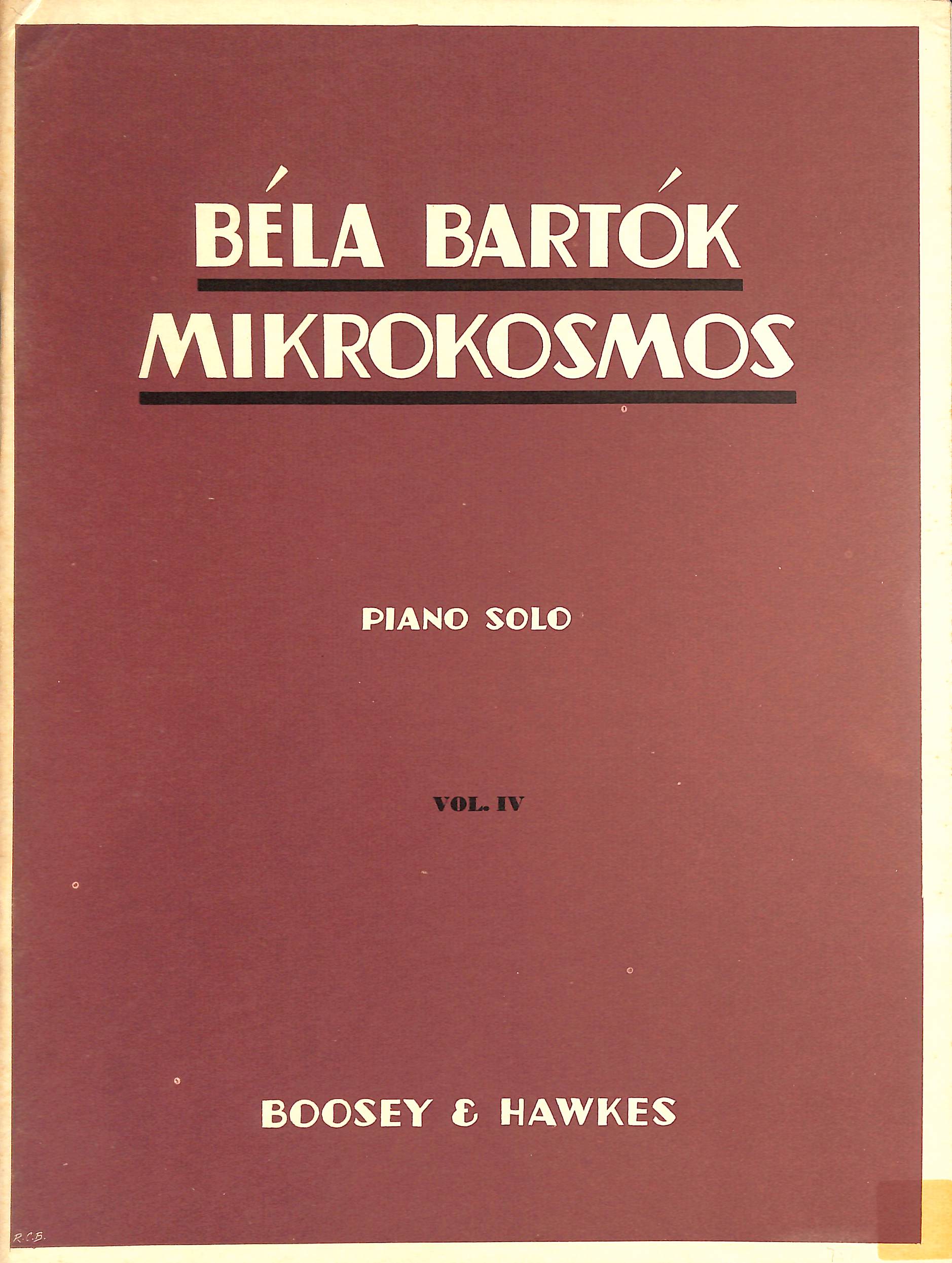 Mikrokosmos: Piano Solo Vol. IV
