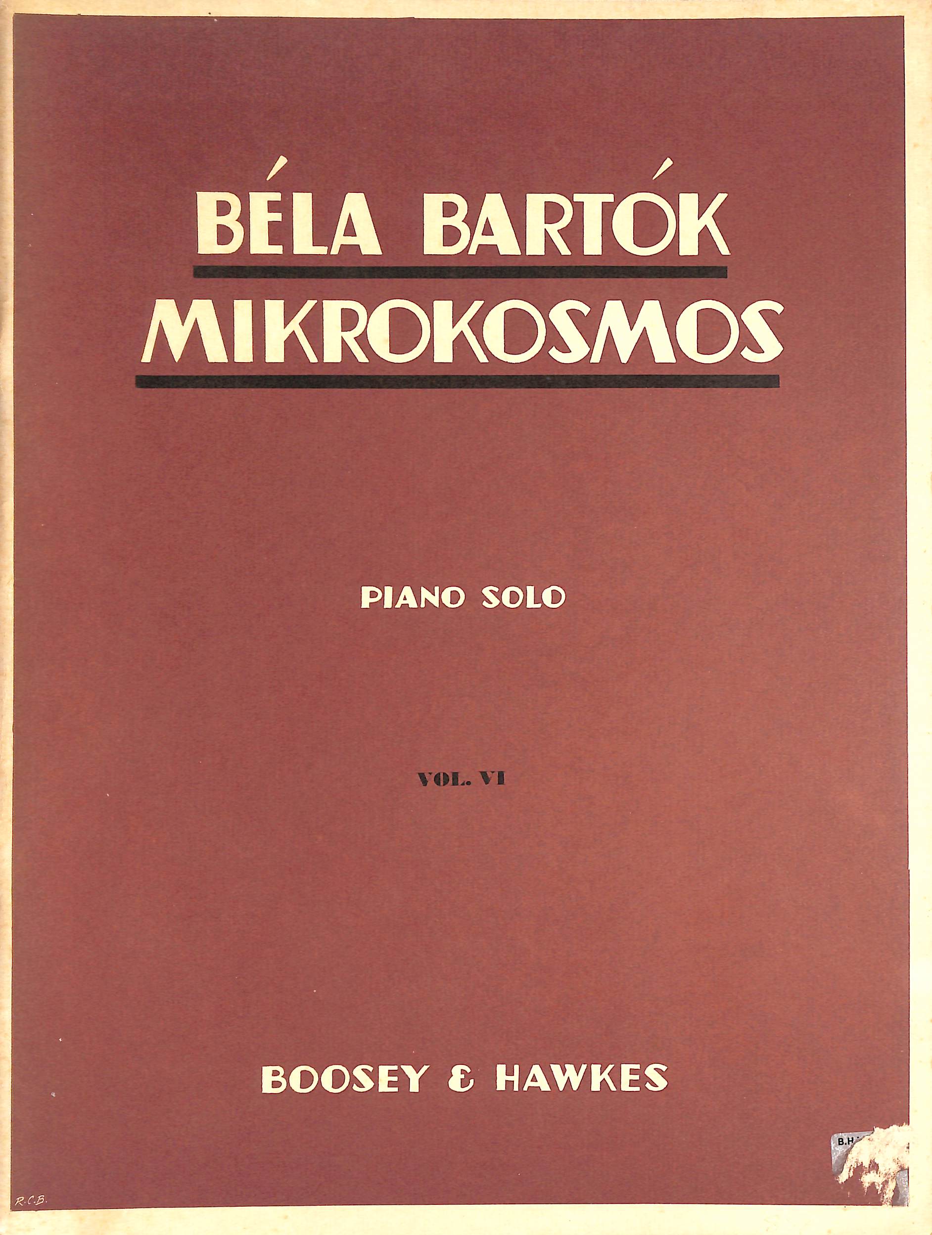 Mikrokosmos: Piano Solo Vol. IV