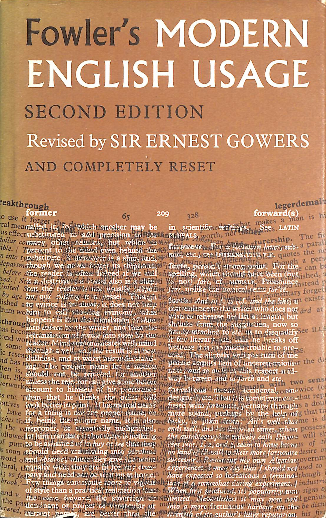 A Dictionary of Modern English Usage
