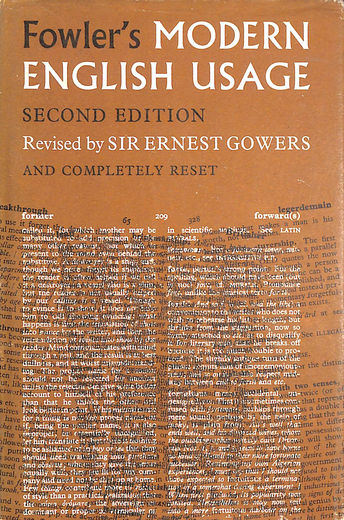 A Dictionary of Modern English Usage