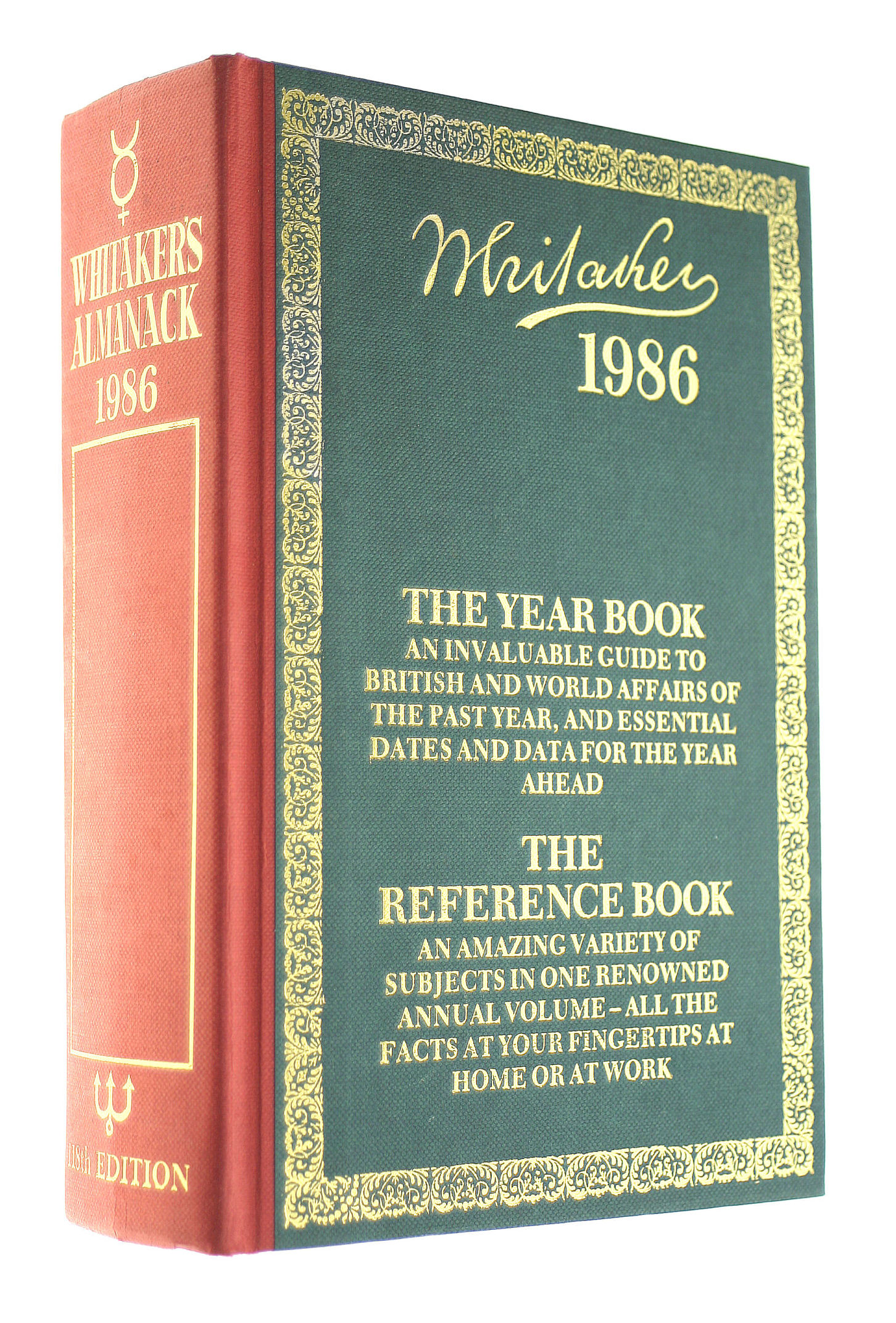 Image for Whitaker's Almanack 1986 Whitaker's Almanack 1986