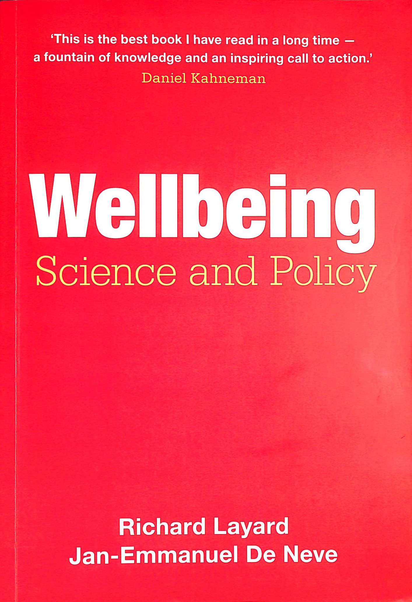 Wellbeing: Science and Policy