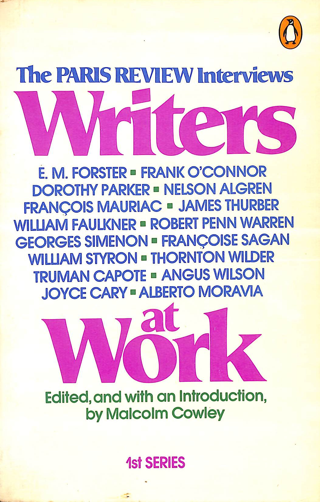 Writers at Work, 1st Series