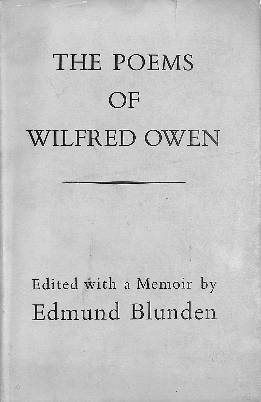 The Poems of Wilfred Owen
