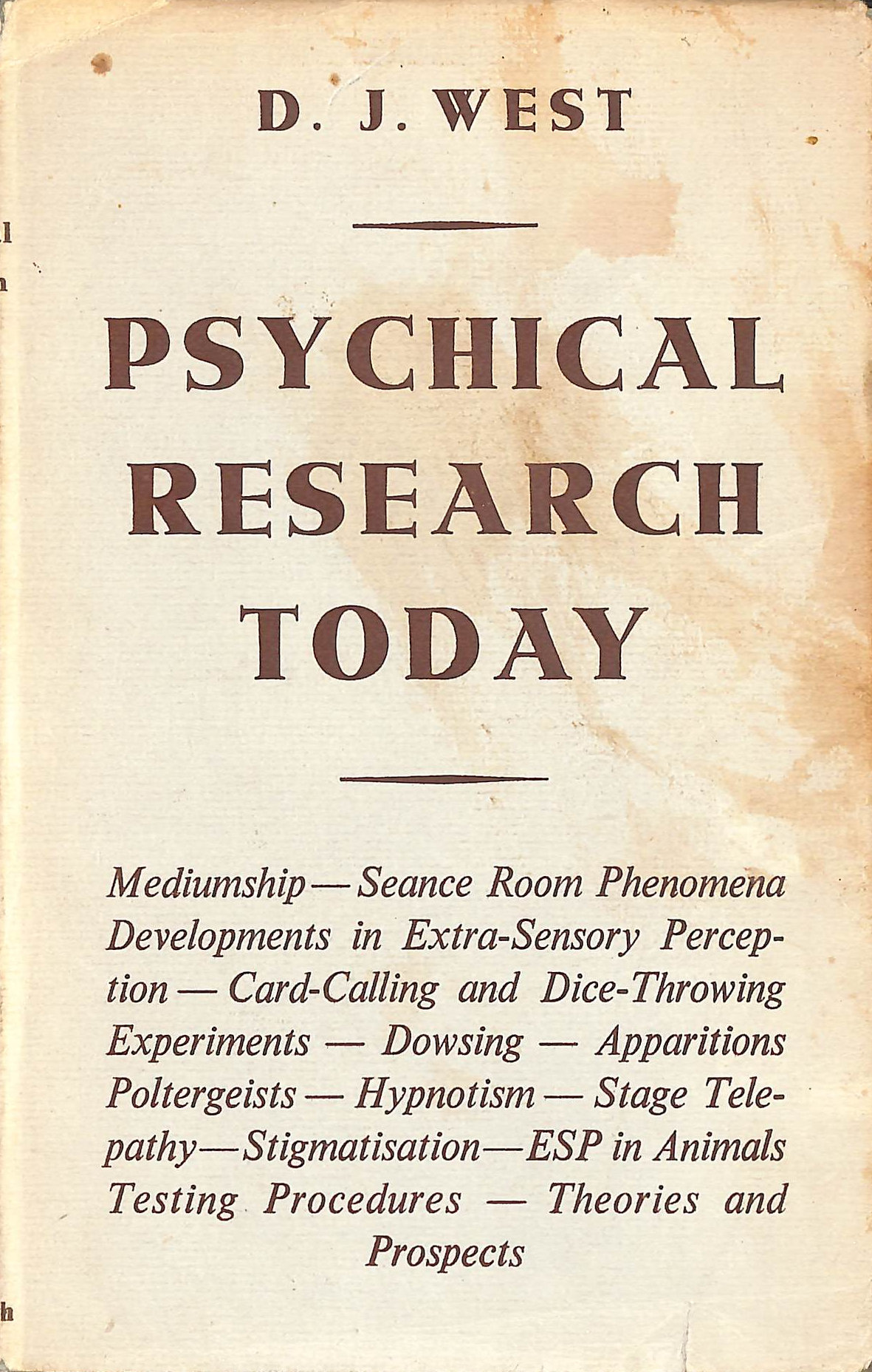 Psychical Research Today