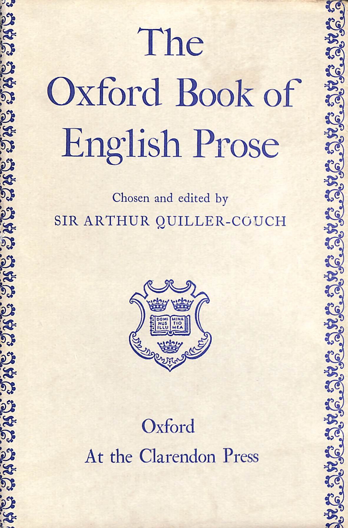 The Oxford Book of English Prose