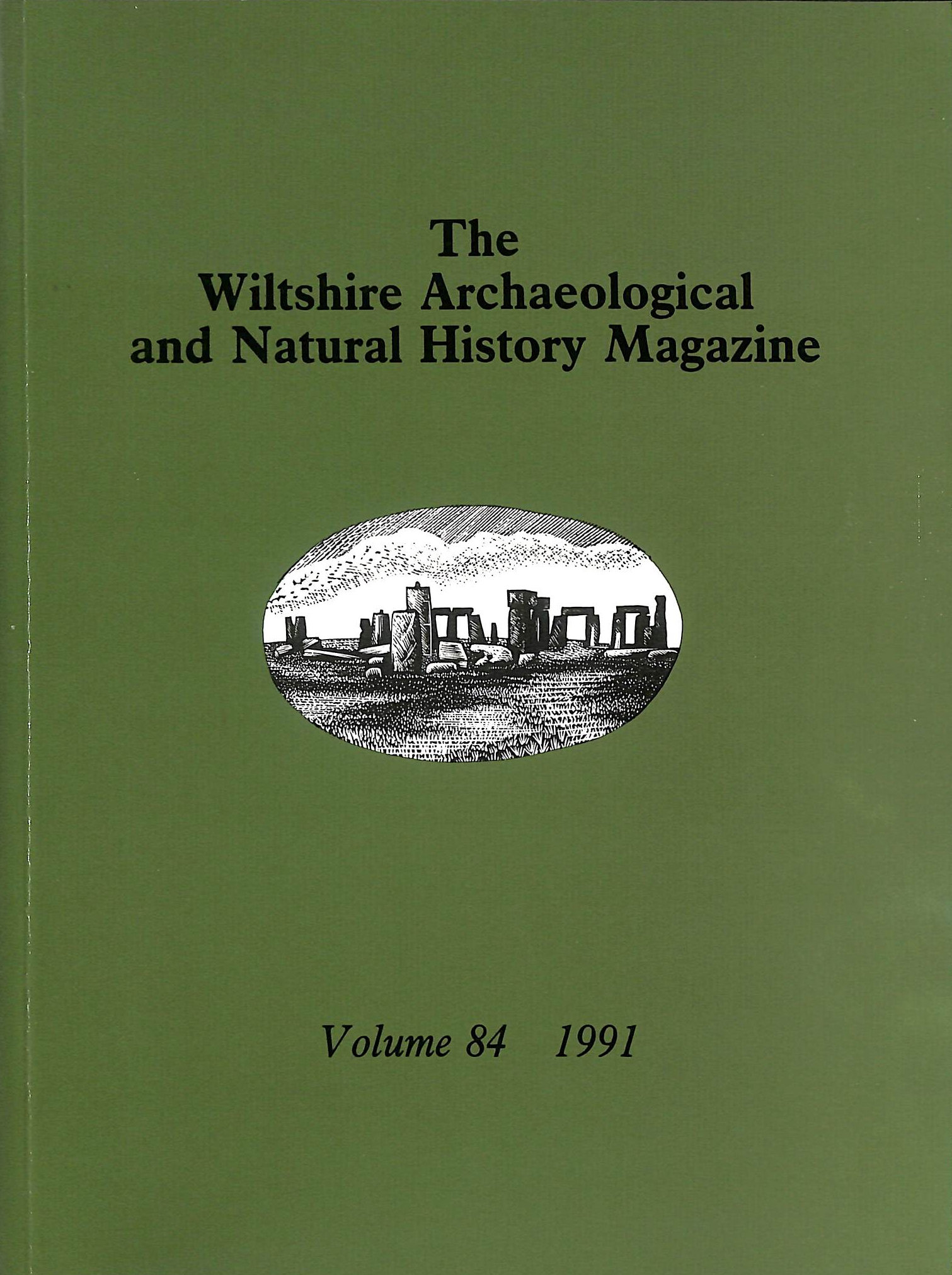 Image for The Wiltshire Archaeological and Natural History Magazine Volume 84 1991 The Wiltshire Archaeological and Natural History Magazine Volume 84 1991
