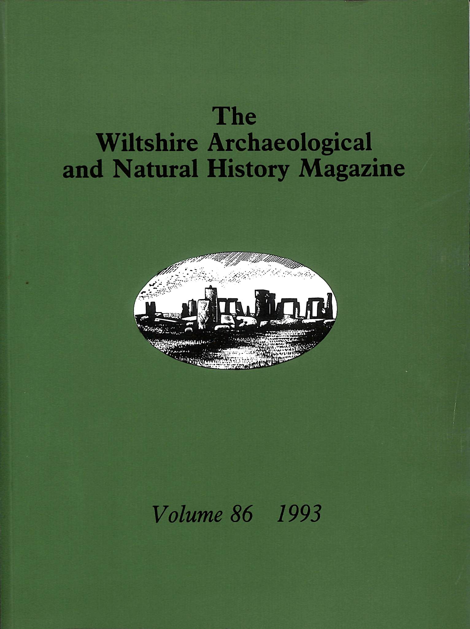 Image for The Wiltshire Archaeological and Natural History Magazine Volume 86 1993 The Wiltshire Archaeological and Natural History Magazine Volume 86 1993
