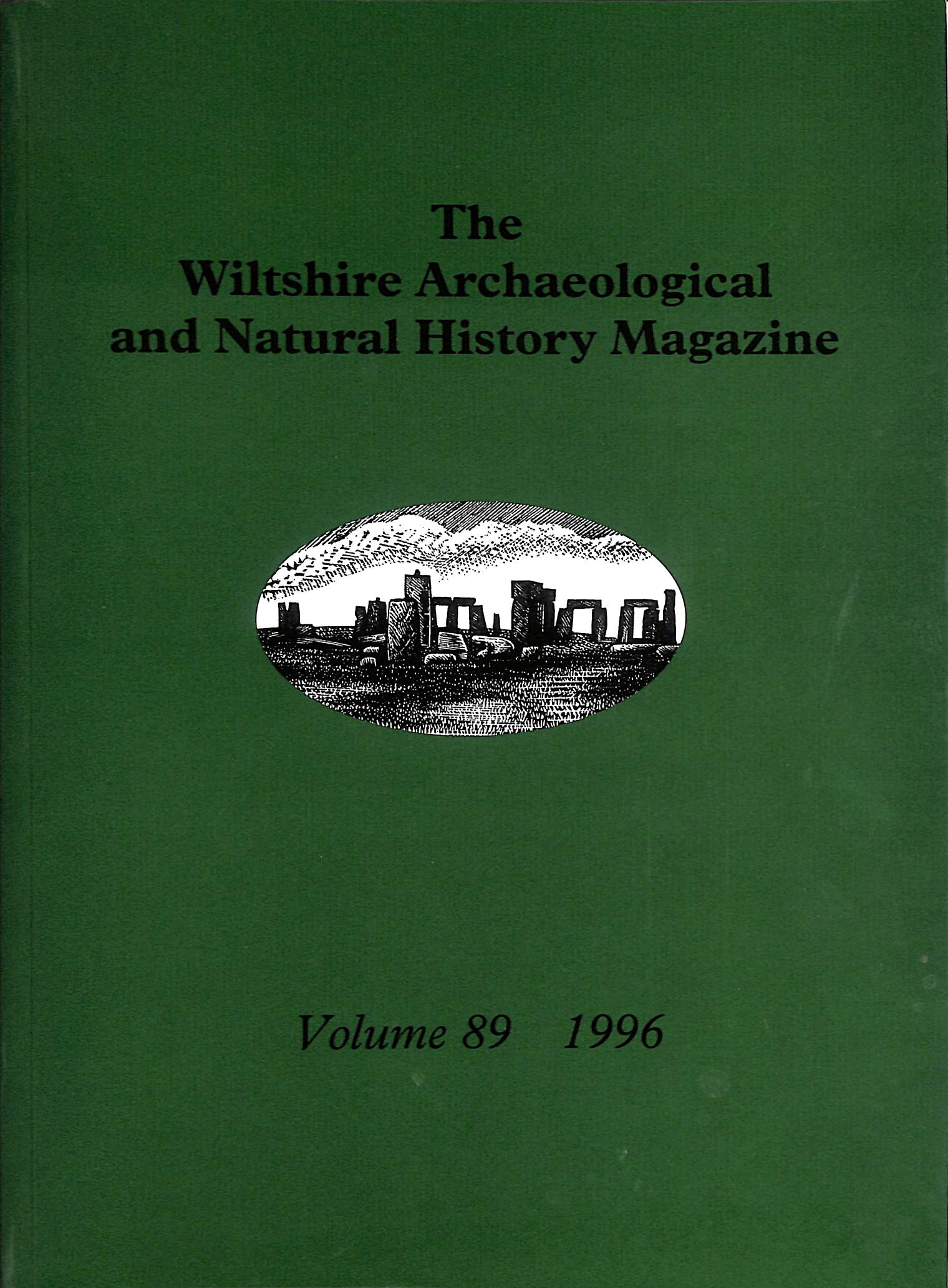 Image for The Wiltshire Archaeological and Natural History Magazine Volume 89 1996 The Wiltshire Archaeological and Natural History Magazine Volume 89 1996